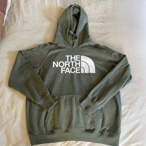 Women's Green North Face Hoodie